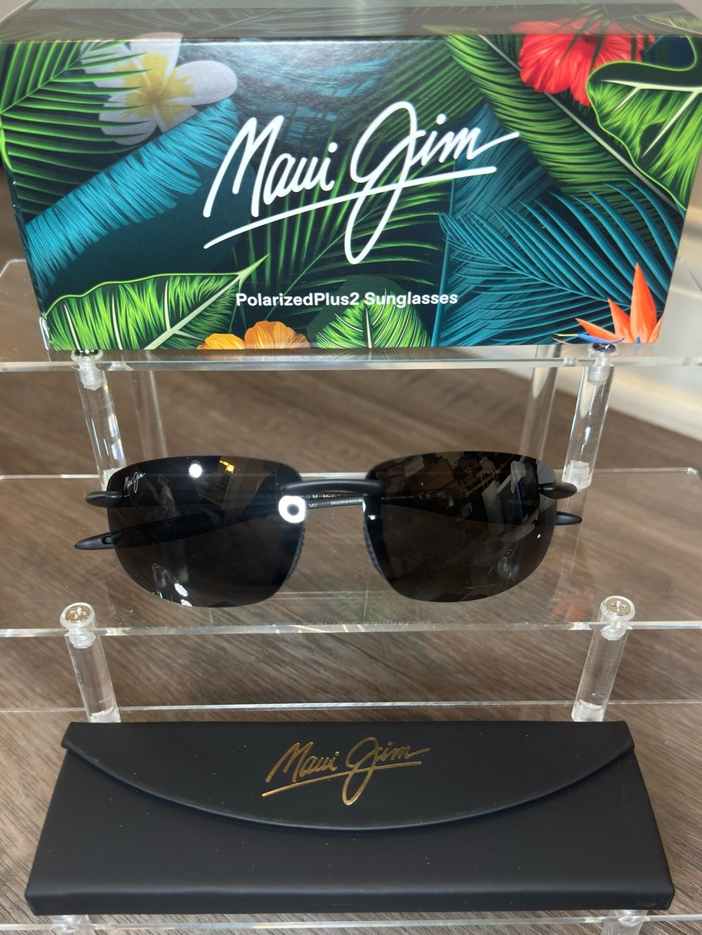 Maui Jim Ho’okipa Ultra Polarized Rimless Sunglasses